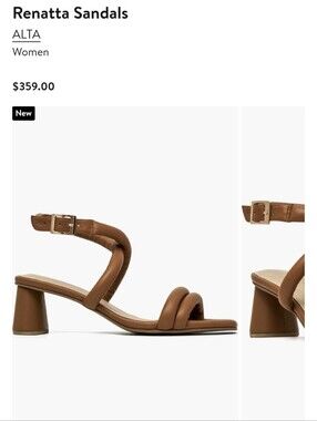 Alta Renatta Brown Sandals Size 36